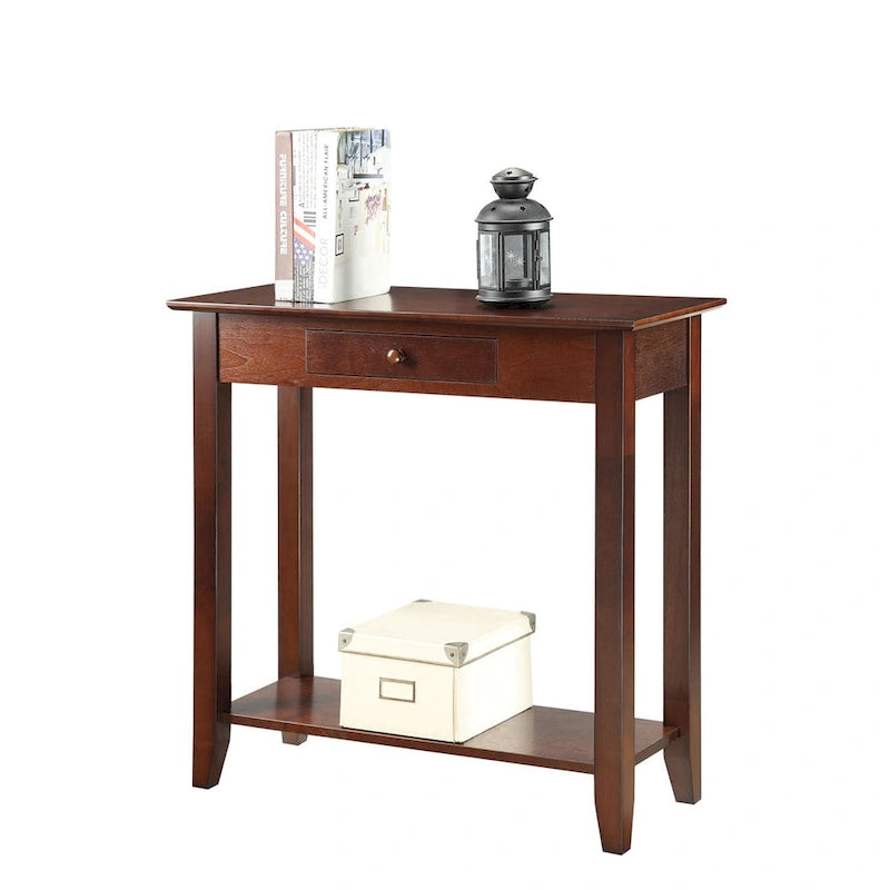 Convenience Concepts American Heritage 1 Drawer Hall Table with Shelf