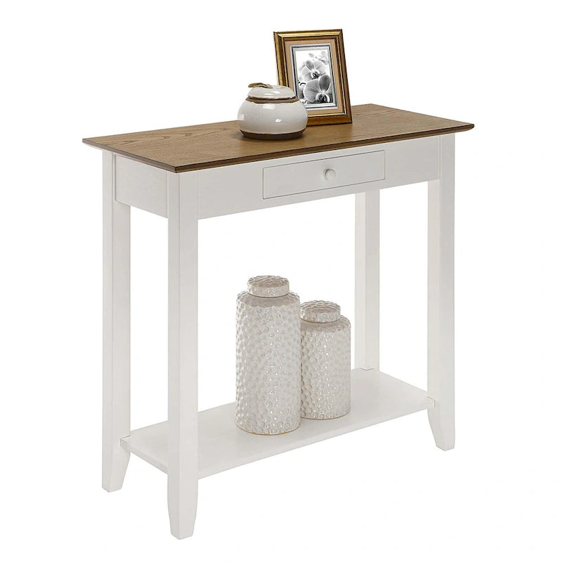Convenience Concepts American Heritage 1 Drawer Hall Table with Shelf