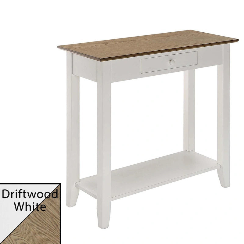 Convenience Concepts American Heritage 1 Drawer Hall Table with Shelf