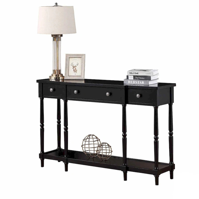 Convenience Concepts Cheyenne 3 Drawer Console Table with Shelf