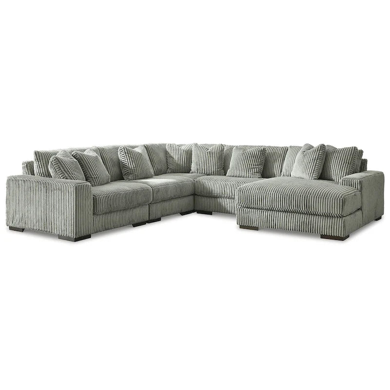 Signature Design by Ashley Lindyn 5-Piece Sectional with Chaise - 133W x 133D x 38H