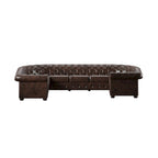 Knightsbridge Tufted Scroll Arm Chesterfield U-shaped Sectional by iNSPIRE Q Artisan