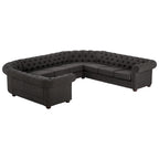 Knightsbridge Tufted Scroll Arm Chesterfield U-shaped Sectional by iNSPIRE Q Artisan