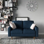 Goss Linen Fabric Upholstered Loveseat