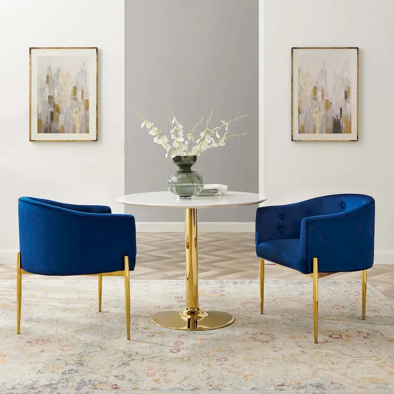 Savour Tufted Performance Velvet Accent Chairs - Set of 2