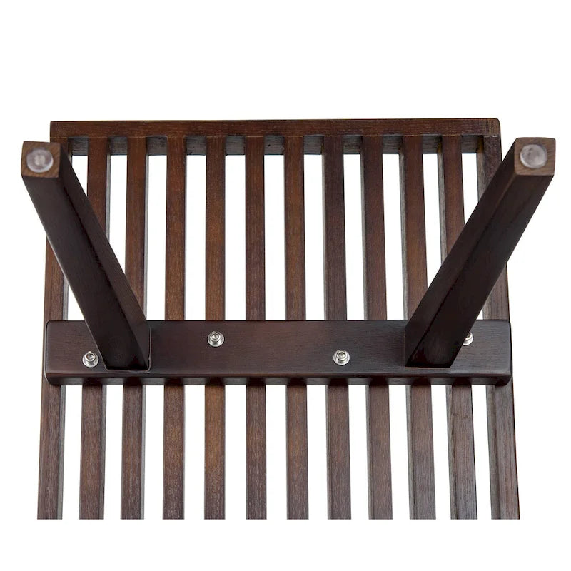 48 Rectangular Platform Entryway Bench in Natural Wood Modern Slatted Design for Living Room Home & Office