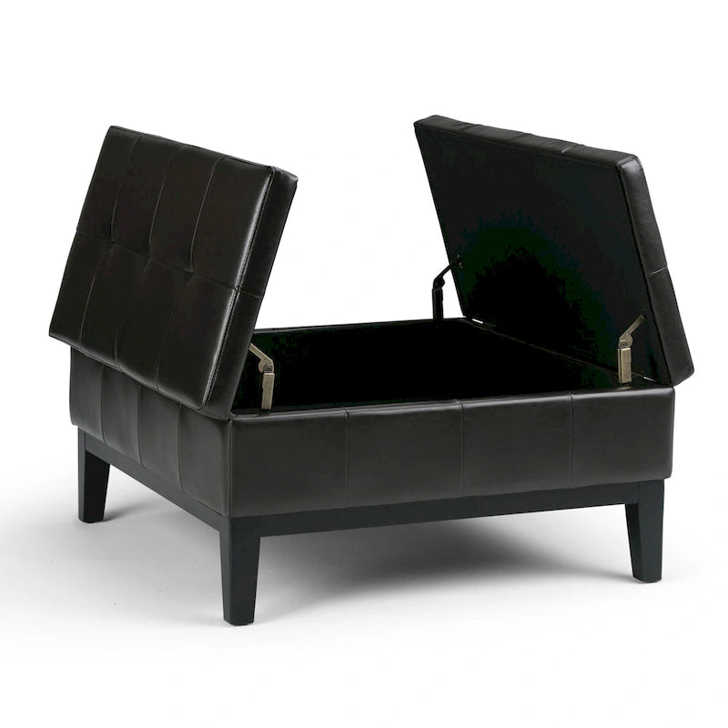 WYNDENHALL Lancaster 36-in. Wide Contemporary Square Table Ottoman