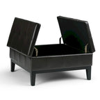 WYNDENHALL Lancaster 36-in. Wide Contemporary Square Table Ottoman