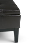 WYNDENHALL Lancaster 36-in. Wide Contemporary Square Table Ottoman
