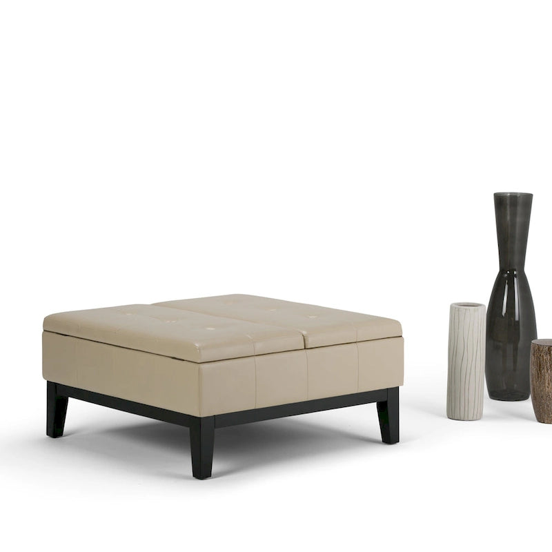 WYNDENHALL Lancaster 36-in. Wide Contemporary Square Table Ottoman