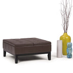 WYNDENHALL Lancaster 36-in. Wide Contemporary Square Table Ottoman