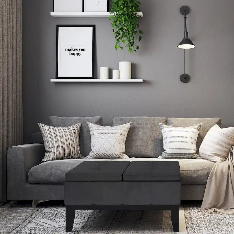 WYNDENHALL Lancaster 36-in. Wide Contemporary Square Table Ottoman