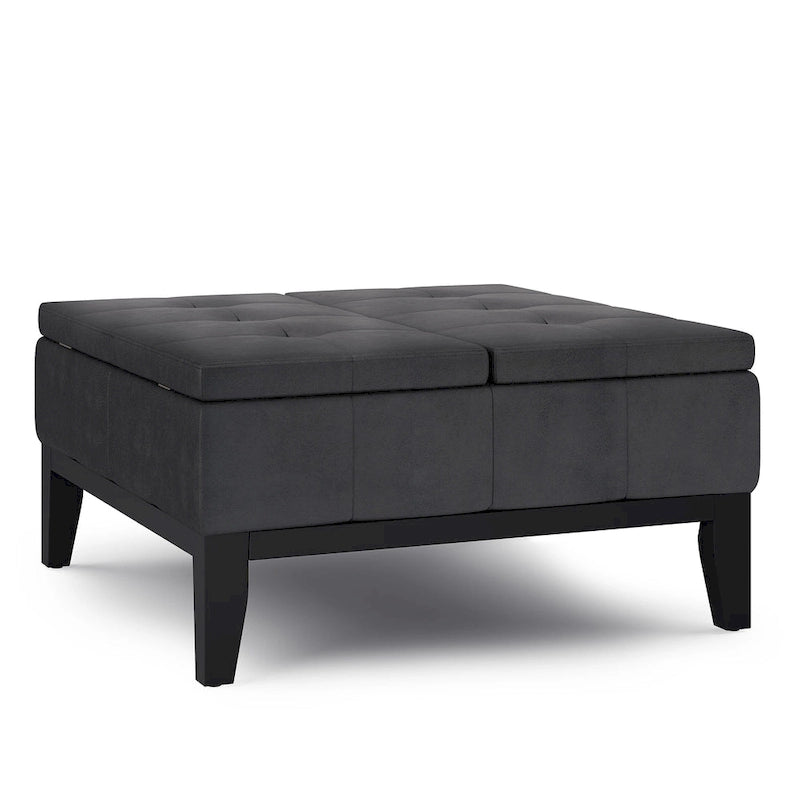 WYNDENHALL Lancaster 36-in. Wide Contemporary Square Table Ottoman