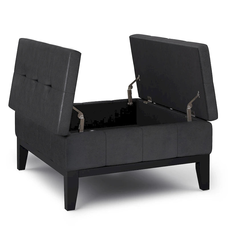 WYNDENHALL Lancaster 36-in. Wide Contemporary Square Table Ottoman