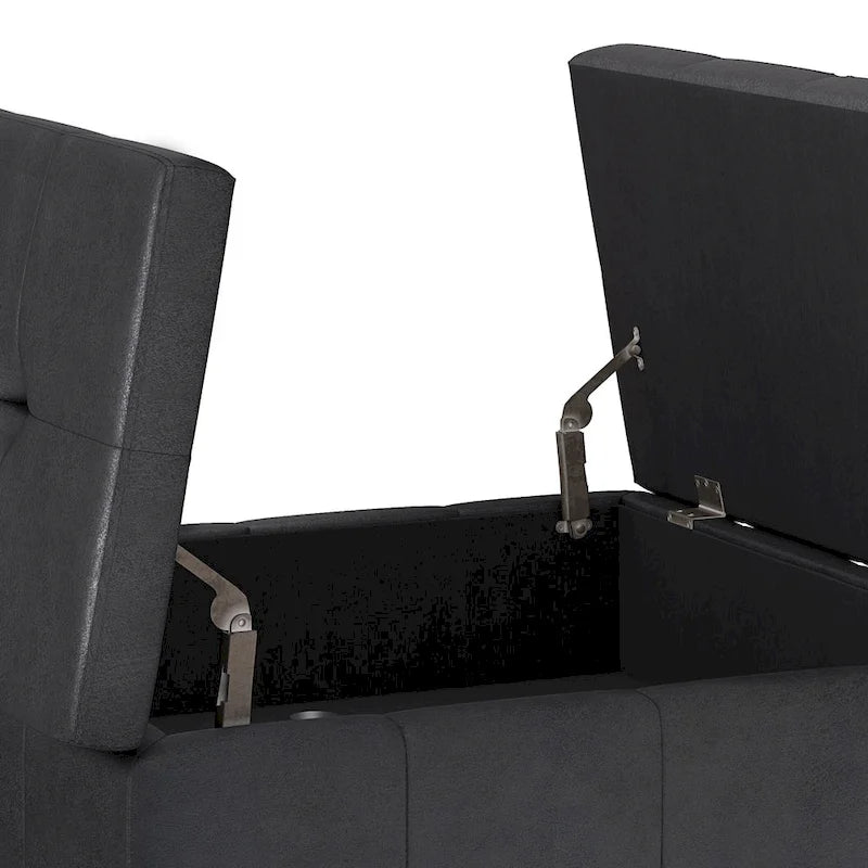 WYNDENHALL Lancaster 36-in. Wide Contemporary Square Table Ottoman