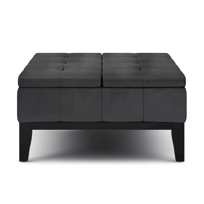 WYNDENHALL Lancaster 36-in. Wide Contemporary Square Table Ottoman