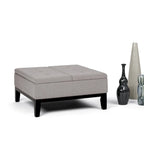 WYNDENHALL Lancaster 36-in. Wide Contemporary Square Table Ottoman