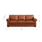 Hydeline Brookfield Top Grain Leather Sofa Set, Sofa and Loveseat