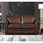 Hydeline Brookfield Top Grain Leather Sofa Set, Sofa and Loveseat