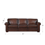 Hydeline Brookfield Top Grain Leather Sofa Set, Sofa and Loveseat