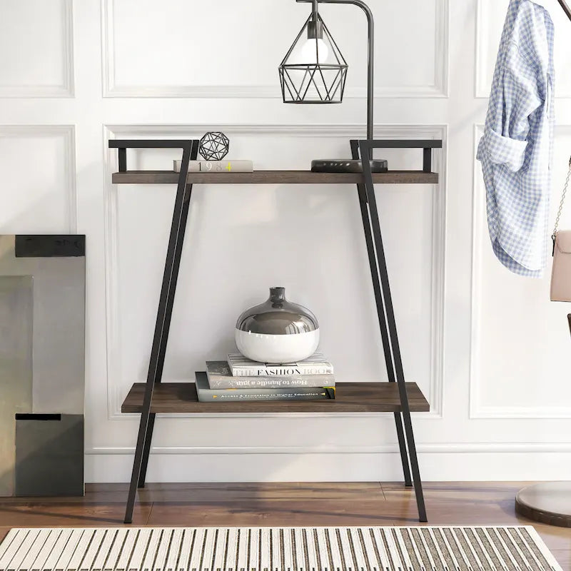 Russell Urban 31-inch Metal Two-tier Console Table