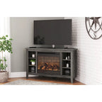 Signature Design by Ashley Arlenbry 48 Corner TV Stand with Electric Fireplace - 48W x 15.75D x 28.5H