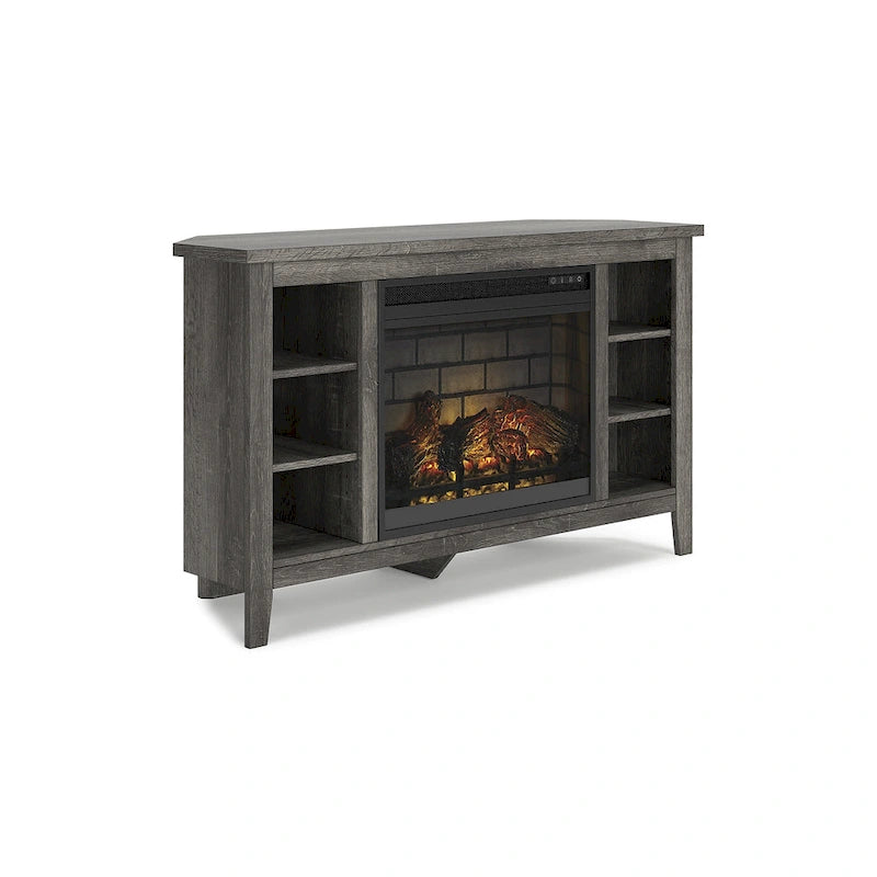 Signature Design by Ashley Arlenbry 48 Corner TV Stand with Electric Fireplace - 48W x 15.75D x 28.5H