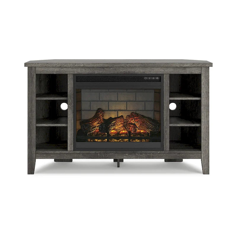 Signature Design by Ashley Arlenbry 48 Corner TV Stand with Electric Fireplace - 48W x 15.75D x 28.5H