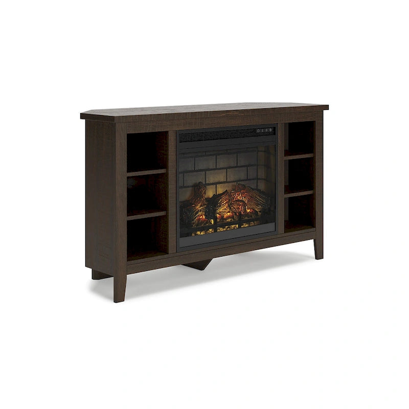 Signature Design by Ashley Arlenbry 48 Corner TV Stand with Electric Fireplace - 48W x 15.75D x 28.5H