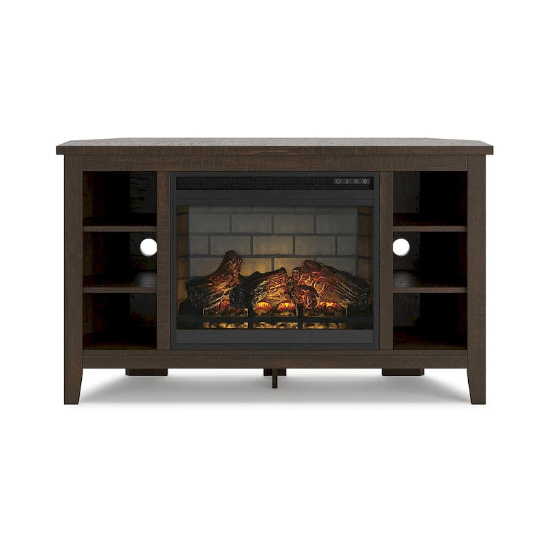 Signature Design by Ashley Arlenbry 48 Corner TV Stand with Electric Fireplace - 48W x 15.75D x 28.5H