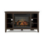 Signature Design by Ashley Arlenbry 48 Corner TV Stand with Electric Fireplace - 48W x 15.75D x 28.5H