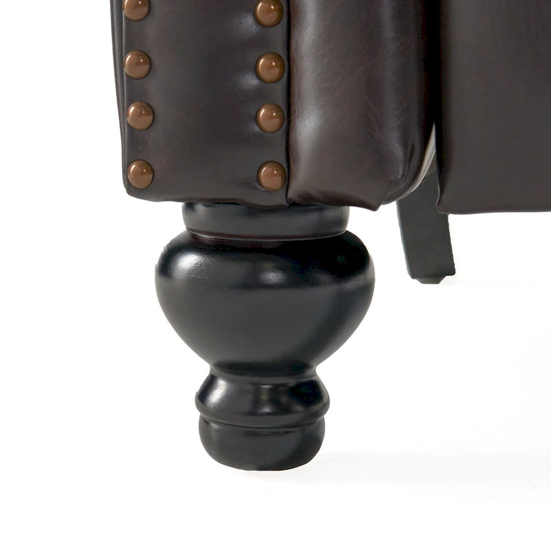 Walder Contemporary Tufted Recliner with Nailhead Trim by Christopher Knight Home