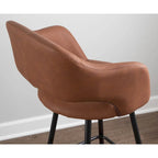 Carson Carrington Vallen Faux Leather Bar Stools (Set of 2) - N/A