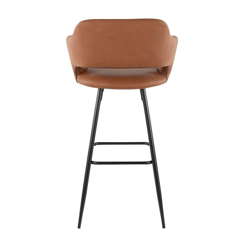 Carson Carrington Vallen Faux Leather Bar Stools (Set of 2) - N/A