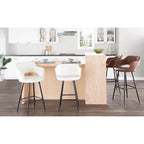 Carson Carrington Vallen Faux Leather Bar Stools (Set of 2) - N/A