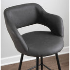 Carson Carrington Vallen Faux Leather Bar Stools (Set of 2) - N/A