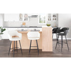 Carson Carrington Vallen Faux Leather Bar Stools (Set of 2) - N/A