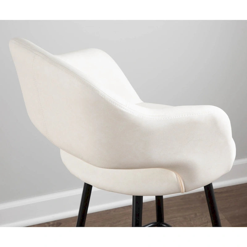 Carson Carrington Vallen Faux Leather Bar Stools (Set of 2) - N/A