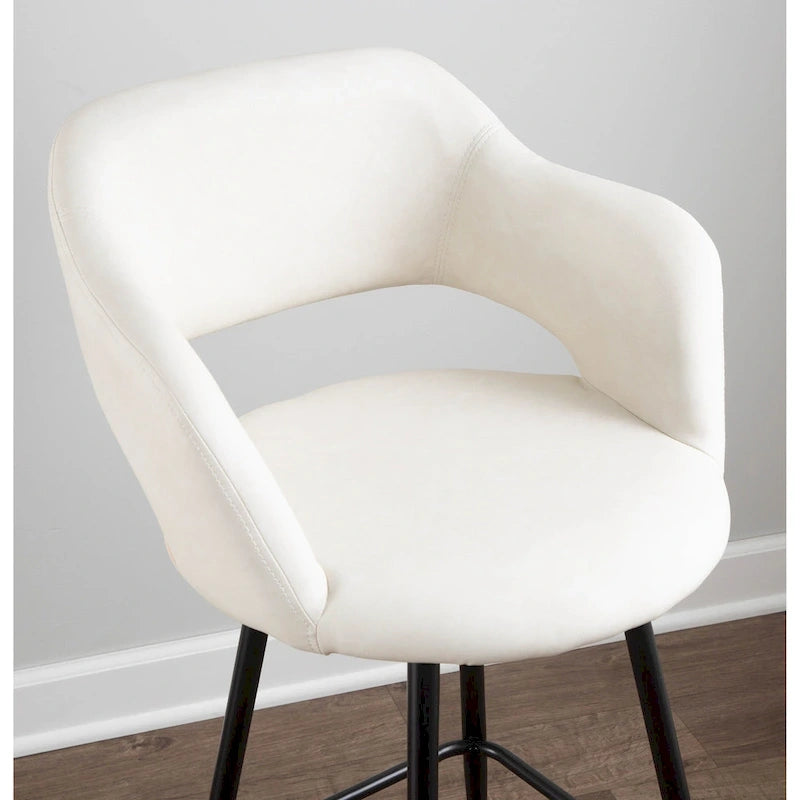 Carson Carrington Vallen Faux Leather Bar Stools (Set of 2) - N/A