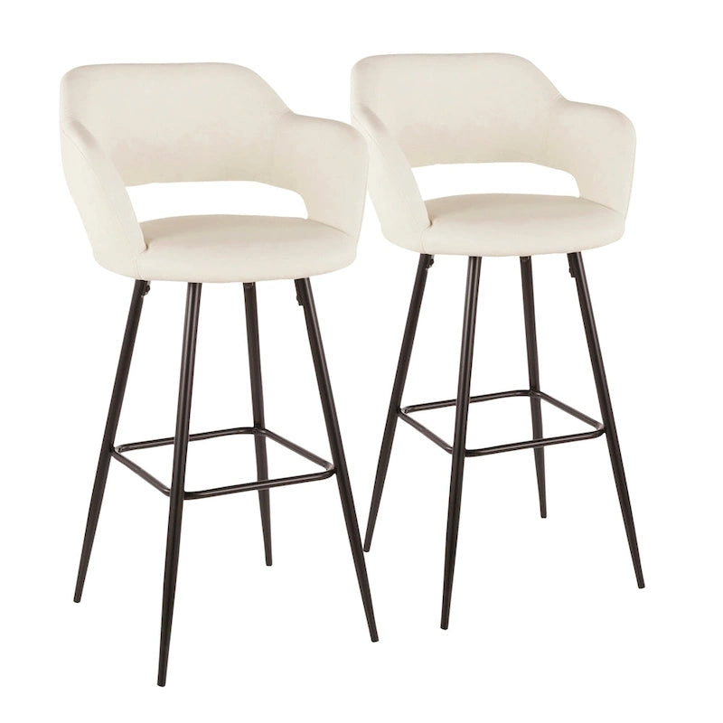 Carson Carrington Vallen Faux Leather Bar Stools (Set of 2) - N/A