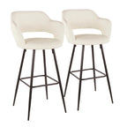 Carson Carrington Vallen Faux Leather Bar Stools (Set of 2) - N/A