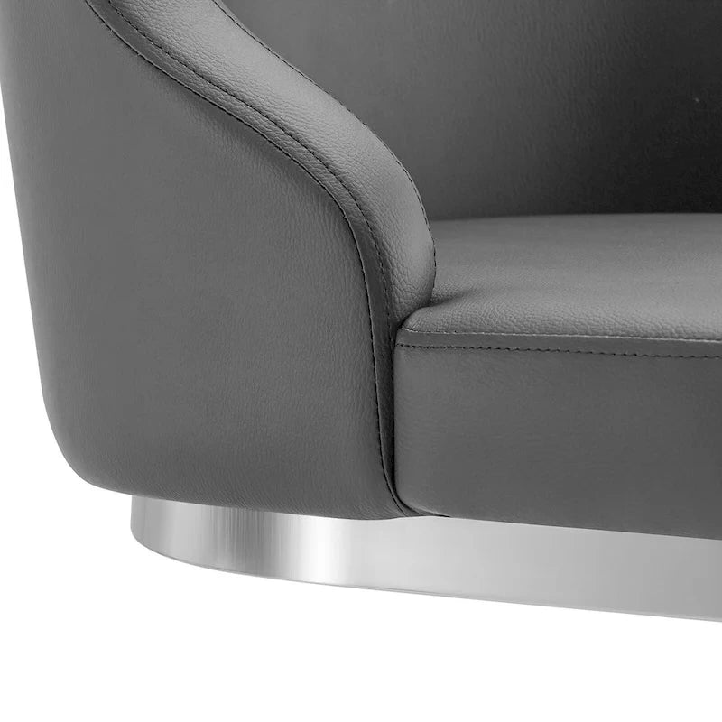 Velvet/Faux Leather Barstool, Counter Height Stools Set of 3 - 18.9W x 20.5D x 36.6H