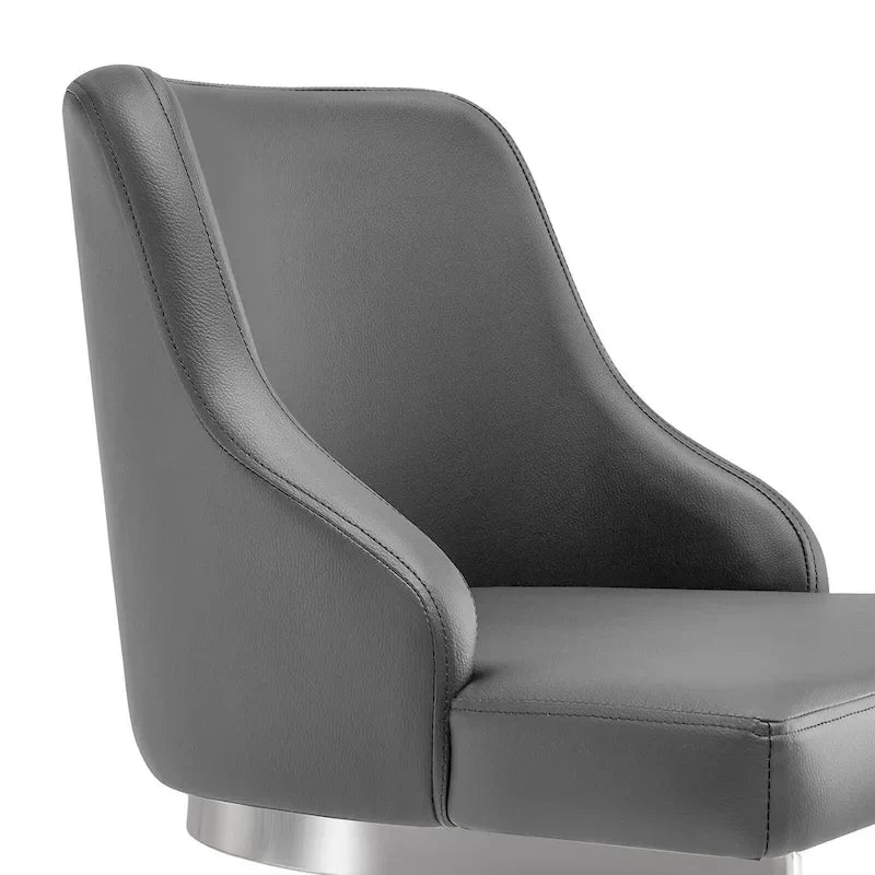 Velvet/Faux Leather Barstool, Counter Height Stools Set of 3 - 18.9W x 20.5D x 36.6H