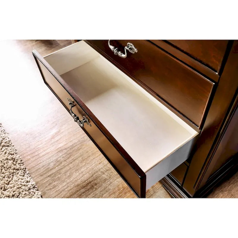 Diva Traditional Cherry Solid Wood 6-Drawer Chest by Furniture of America