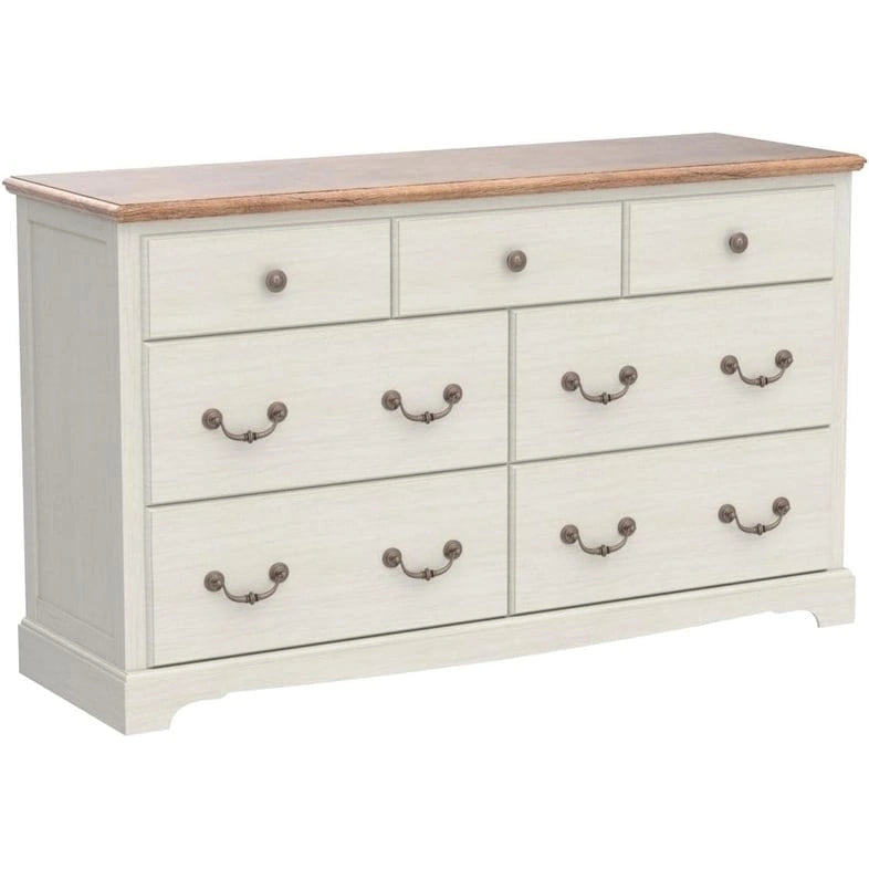 Vintage 7 Drawers Wood Dresser Chests, Rustic Dressers Chset Organizer