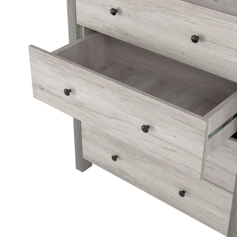 DH BASIC Transitional Coastal White 31-inch Wide 4-Drawer VerticalDresser by Denhour