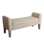 Copper Grove Chugach Tufted Storage Bench Settee Sand Dune