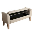 Copper Grove Chugach Tufted Storage Bench Settee Sand Dune
