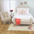 Copper Grove Chugach Tufted Storage Bench Settee Sand Dune