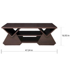 Fore Modern Espresso 47-inch 4-Shelf Coffee Table by Furniture of America